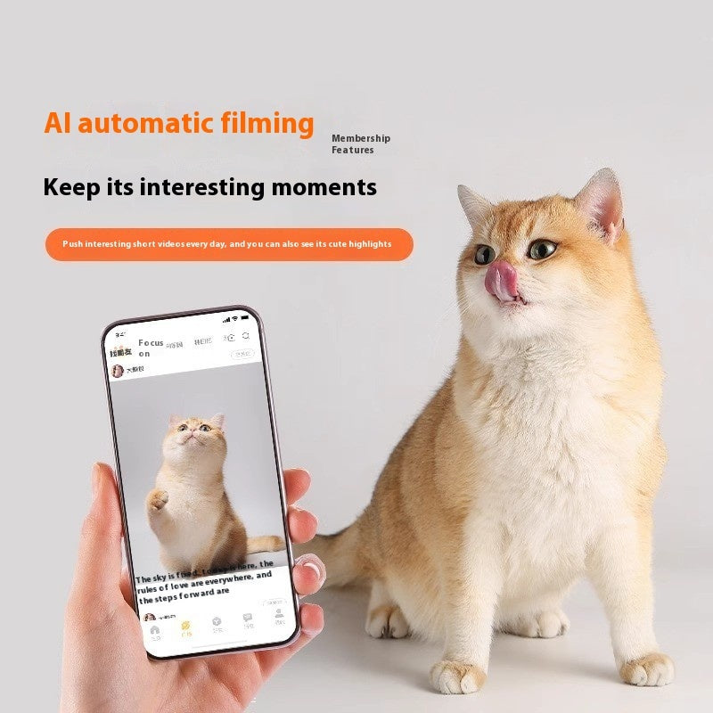 Smart Pet Camera – 64GB Remote Monitor for Dogs & Cats