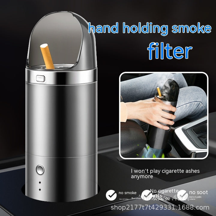 Smart Wireless Air Purifier & Handheld Ashtray for Car & Home