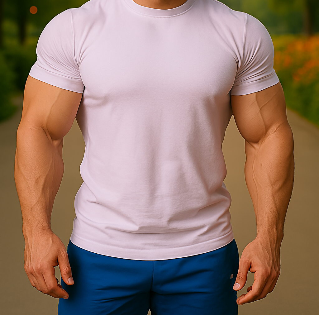 5 Pieces Men's Premium Quality Cotton Short Sleeve T-Shirts.