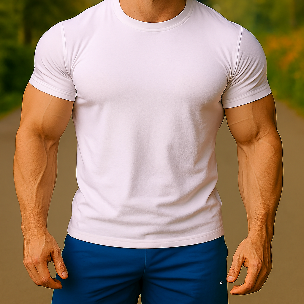 5 Pieces Men's Premium Quality Cotton Short Sleeve T-Shirts. Free Shipping in 2-3 Days.