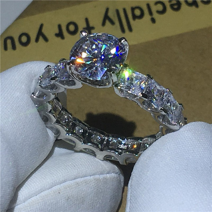 925 Silver Choucong CZ Promise Ring – Women’s Wedding Band
