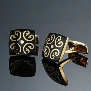 Carbon Fiber Cufflinks for Men – Elegant Formalwear Accessory