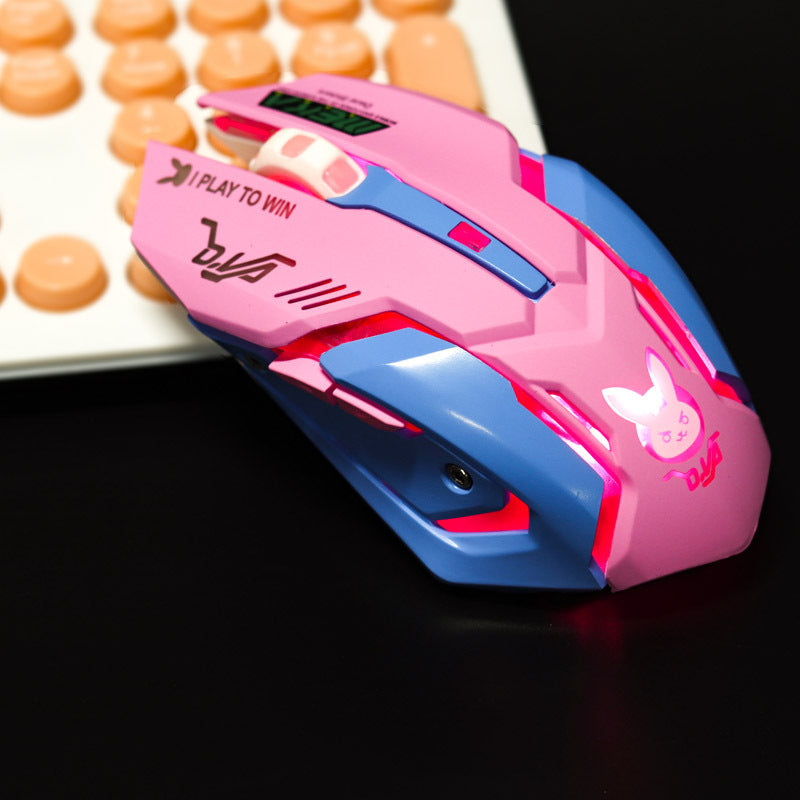 Wireless Optical Mouse 2400DPI with 6 Buttons for Desktop