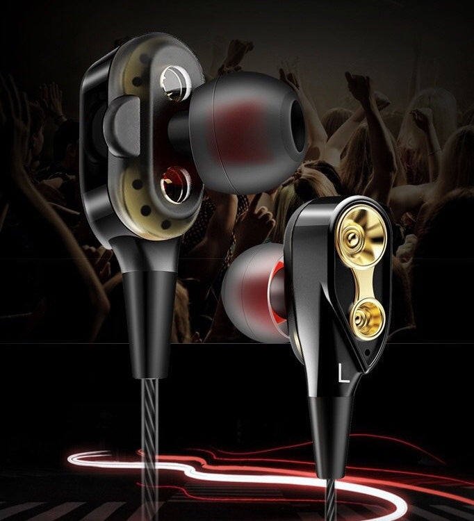 Dynamic In-Ear Wired Headphones – iOS Compatible Earbuds
