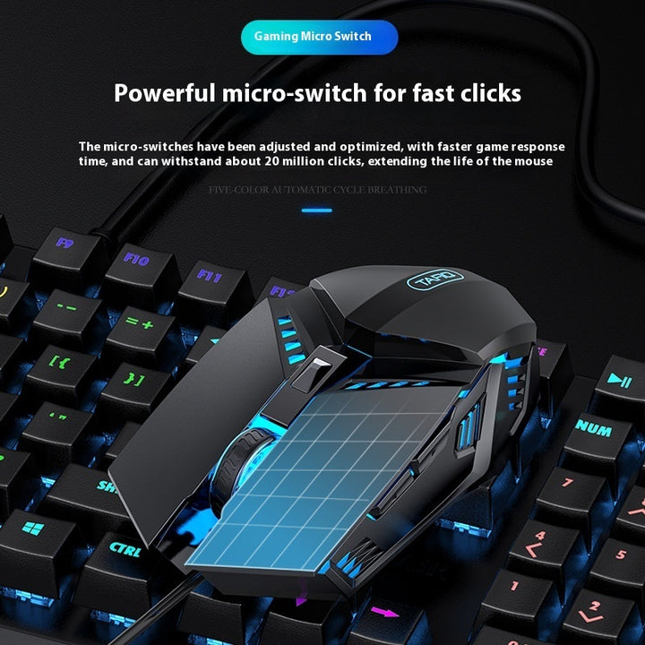 Luminous Wired Gaming Mouse – Photoelectric USB E-Sports Mouse