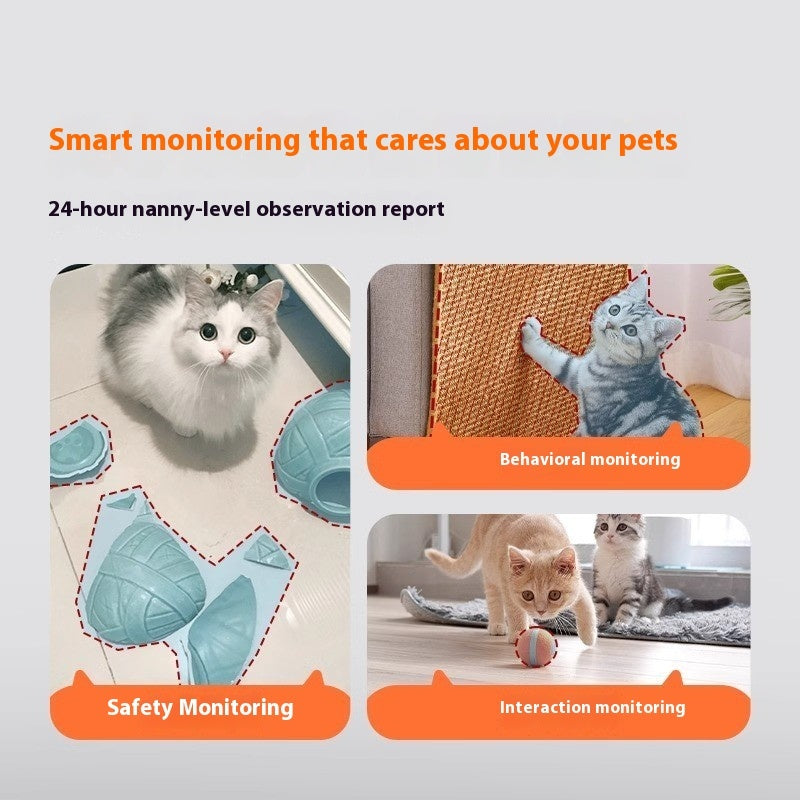 Smart Pet Camera – 64GB Remote Monitor for Dogs & Cats