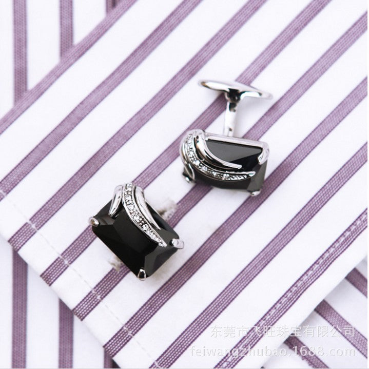 Angel Zircon Glass Crystal Cufflinks Cufflink