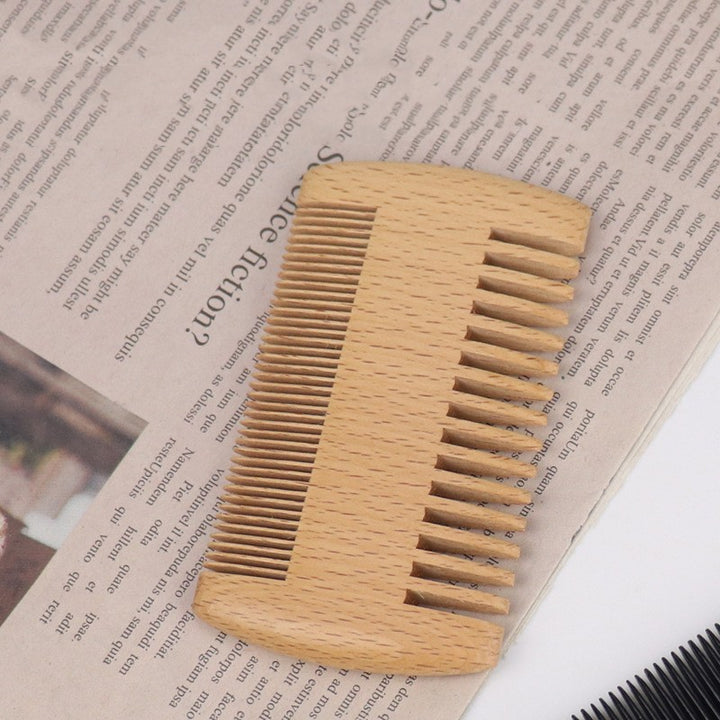 Natural Bamboo Beard & Hair Comb for Men – Anti-Static Grooming