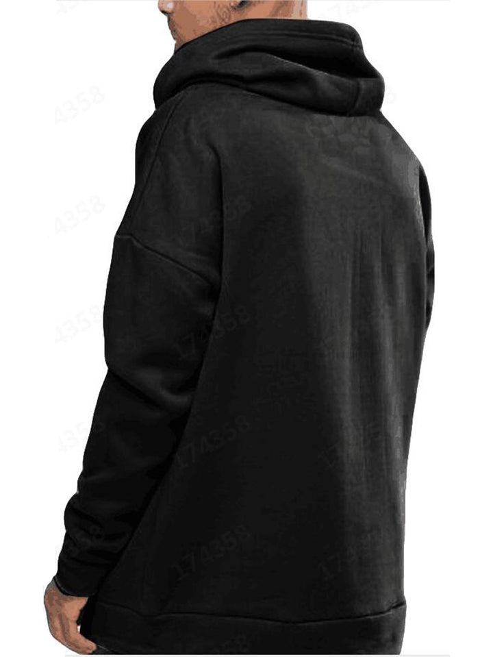 Men’s Fleece Pocket Hoodie – Warm Winter Pullover Sweatshirt