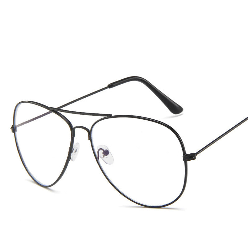 Metal Frame Anti-Blue Light Optical Glasses – Unisex Flat Lens
