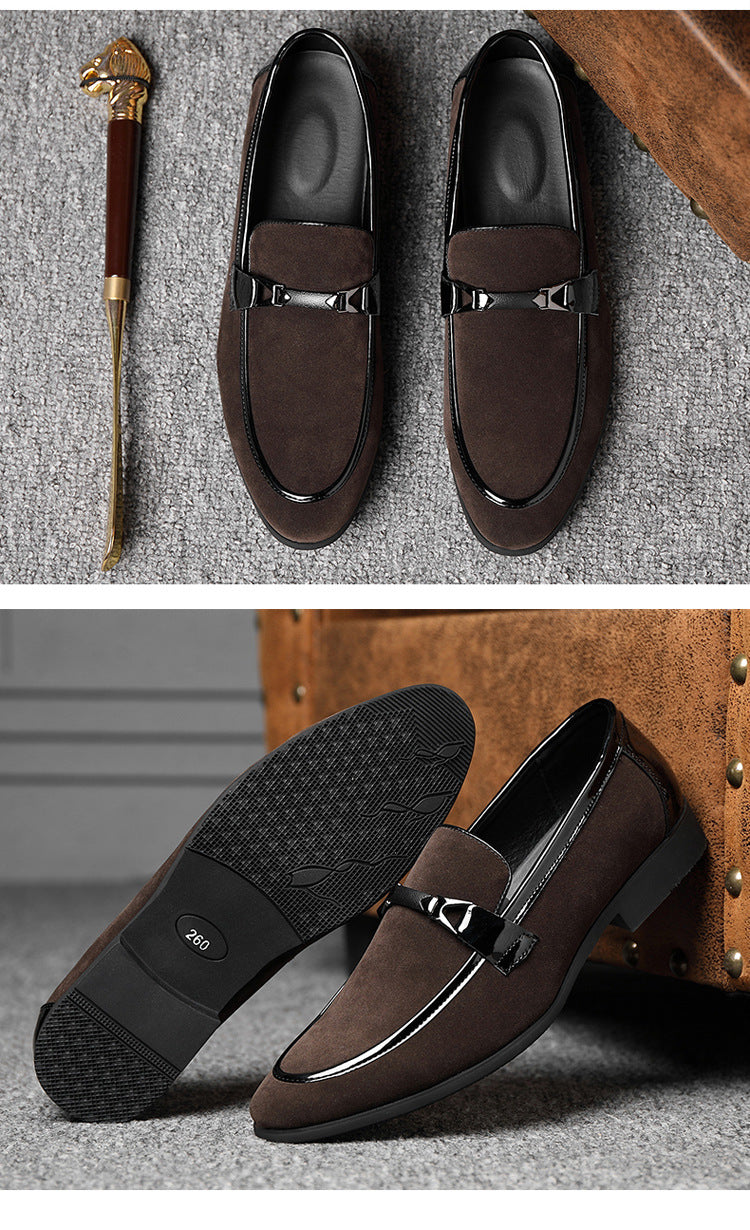 Men's Formal Slip-On Leather Shoes – Classic Business & Wedding