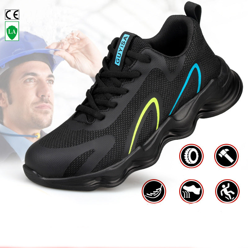 Men’s Steel Toe Safety Work Shoes Anti-Puncture Lightweight