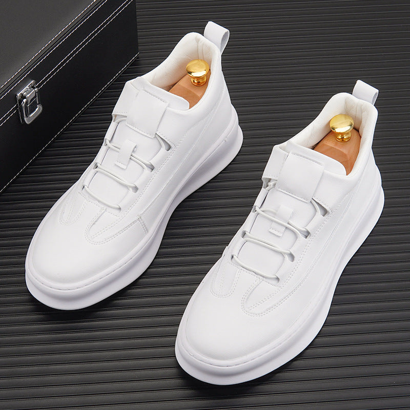New Trend High Top Board Shoes Thick Soled Men