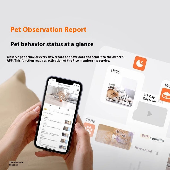 Smart Pet Camera – 64GB Remote Monitor for Dogs & Cats