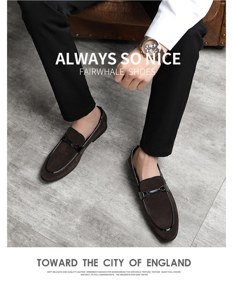 Men's Formal Slip-On Leather Shoes – Classic Business & Wedding
