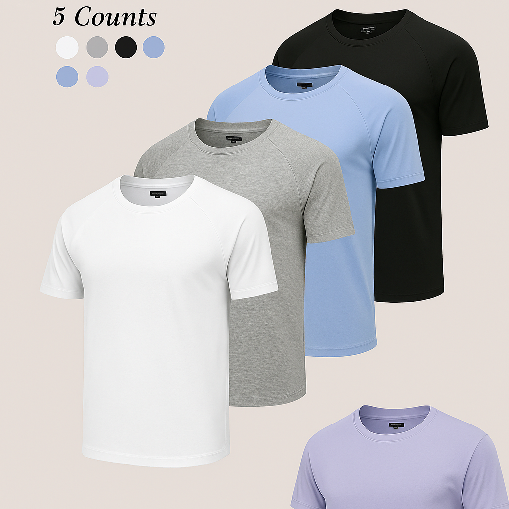 Men's Premium Quality Cotton Short Sleeve T-Shirts.