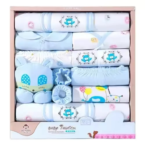 18-Piece Newborn Gift Set – Premium Quality Cotton (0-6 Months) Free Shipping – Delivered in 5 to 10 days
