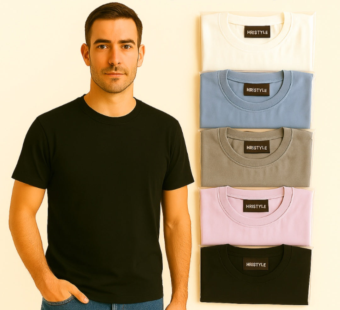 Men's  Premium Quality 100% cotton T-shirt short sleeve