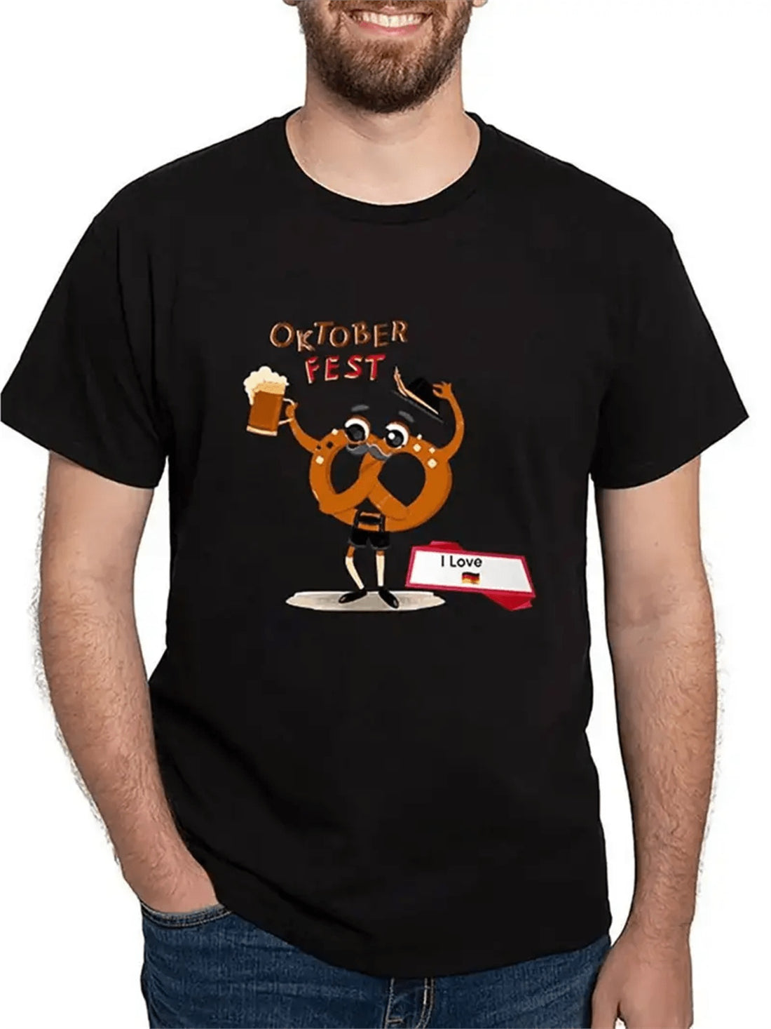 Men’s Retro Short Sleeve T-Shirt – Casual Printed Summer Top