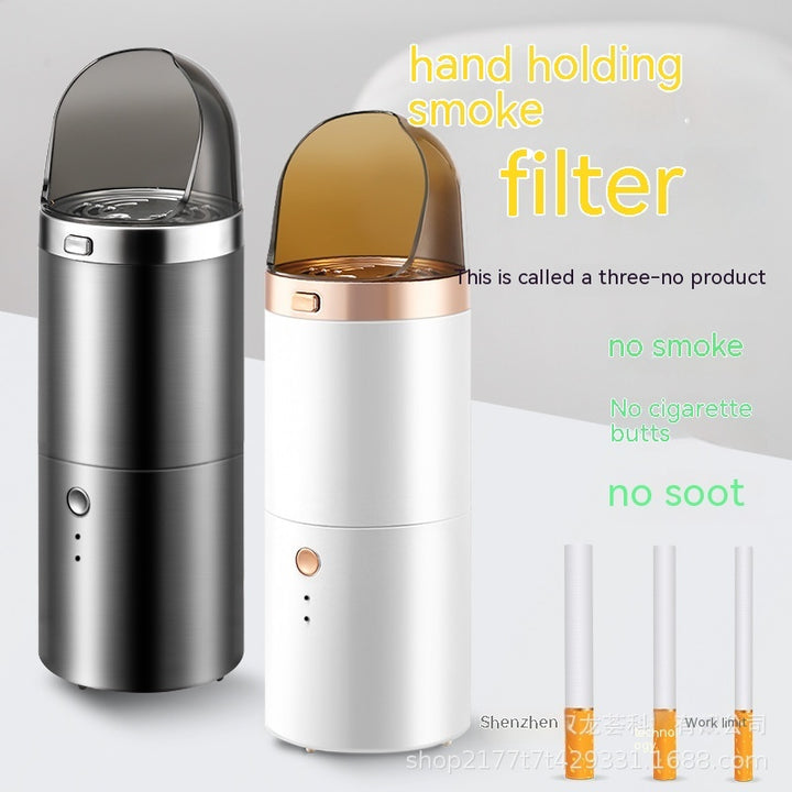 Smart Wireless Air Purifier & Handheld Ashtray for Car & Home