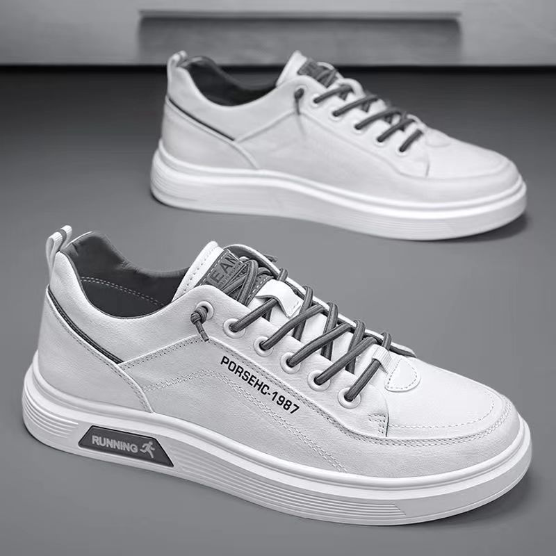 Men's Canvas Lace-Up Casual Shoes Lightweight Breathable Flats